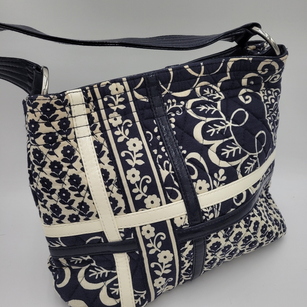 VERA BRADLEY FLORAL PATCH SHOULDER BAG
